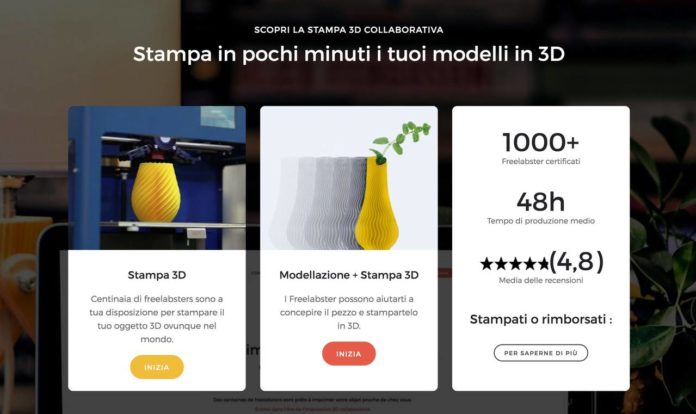 Freelabster: Piattaforma di stampa 3d