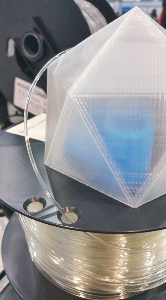 pla filamento crystal trasparente prisma
