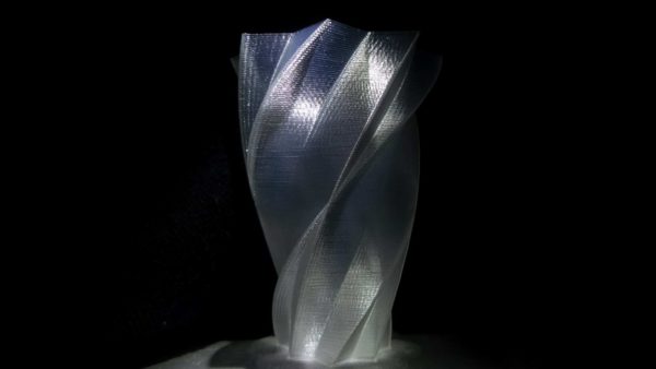 pla filamento crystal trasparente vase spiralize