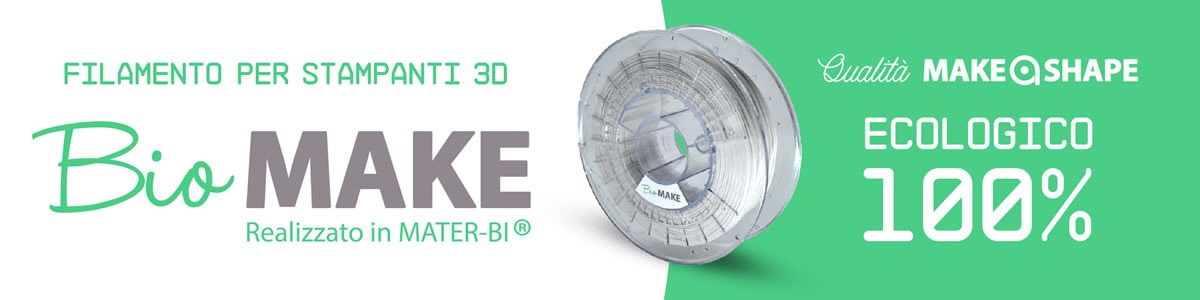 Filamento per Stampa 3D - BioMake Mater-Bi®